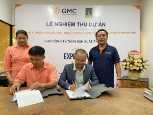 LỄ NGHIỆM THU PHẦN MỀM EXPERT ERP CHUYÊN QUẢN LÝ SẢN XUẤT NGÀNH GỖ CHO PHAN LÊ